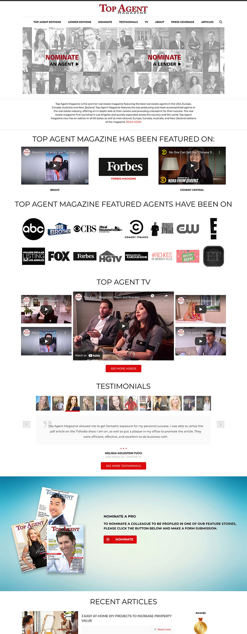 Top Agent Magazine - WebDesign and SEO in Downtown San Francisco