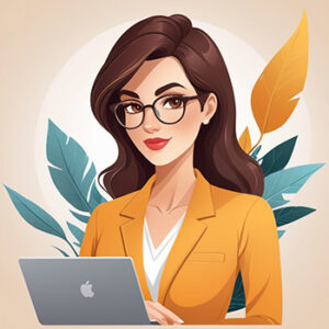 Online Marketer women icon